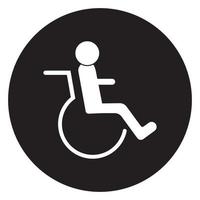 wheel chair logo vector