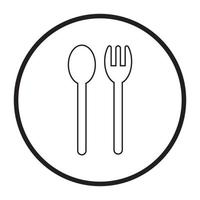 spoon and fork logo vector