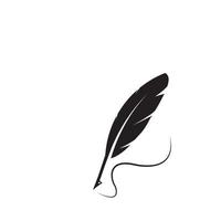 quill pen logo vector