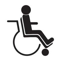 wheel chair logo vector