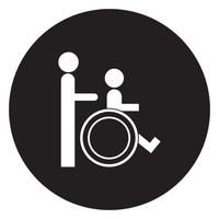 wheel chair logo vector