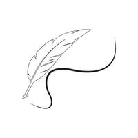 quill pen logo vector