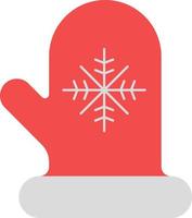 Christmas mitten, illustration, on a white background. vector