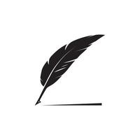 quill pen logo vector