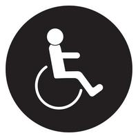 wheel chair logo vector