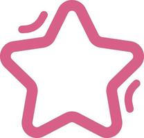 Pink space star, illustration, on a white background. vector