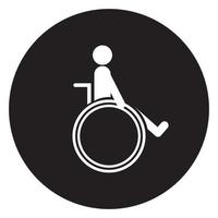 wheel chair logo vector