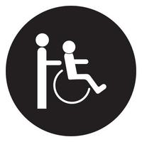 wheel chair logo vector