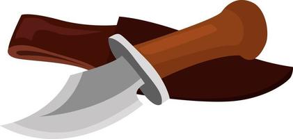 Small knife, illustration, vector on white background.