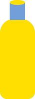 Yellow shampoo, illustration, vector on a white background.