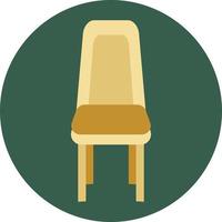 Straith kitchen chair, illustration, vector, on a white background. vector