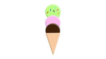 diseño de icono de símbolo de vector de helado en palo. fruta, objeto