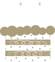 compleanno torta decorazione elemento illustrazione png