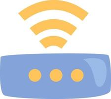 WIFI router, illustration, vector, on a white background. vector