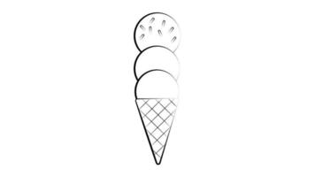 Ice cream on stick silhouette vector symbol icon design