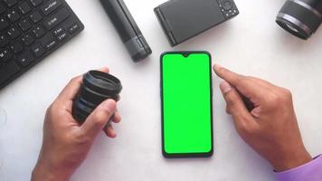 Camera parts and a smartphone video