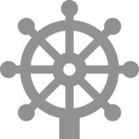 Ship wheel, illustration, vector on a white background.