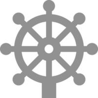 Ship wheel, illustration, vector on a white background.