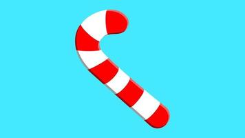 Striped candy stick icon. Hand drawn illustration of striped candy stick vector icon for web design