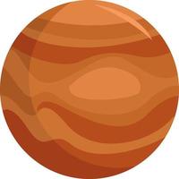 Planet Jupiter in space, illustration, vector on white background