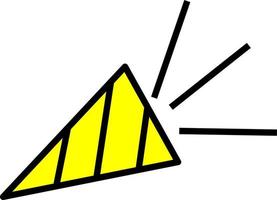 Party hat , illustration, vector on a white background.