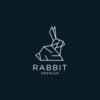 Rabbit design icon logo template vector