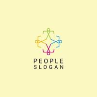 People logo vector icon design template