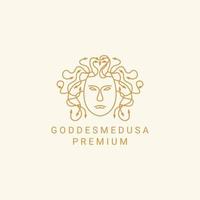 Medusa logo design icon vector