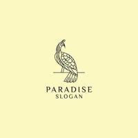 Paradise logo design icon vector