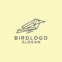 Bird logo design icon vector