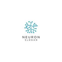 vector de diseño de icono de logotipo de neurona