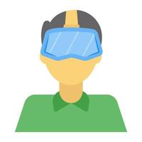 Trendy VR Goggles vector