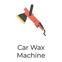 Car Wax Machine vector