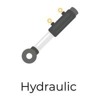 Trendy Hydraulic Cylinder vector