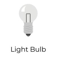 Trendy Light Bulb vector