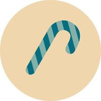 Christmas candy cane icon vector