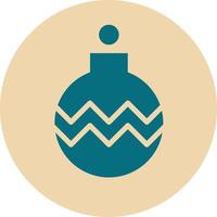 Christmas tree toy icon vector