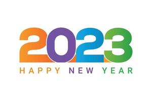 Happy new year 2023 banner design. vector