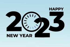 Happy new year 2023 loading design vector