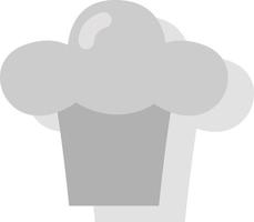 Chefs white hat, illustration, vector on a white background
