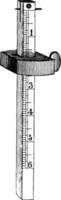 Marking Gauge, vintage illustration. vector