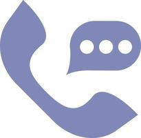 Phone message, icon illustration, vector on white background