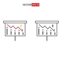 los gráficos de barras negros se colocan en billetes de dólares y el éxito sube gradualmente al aumento superior con flecha blanca, vector para diseñar medios sobre dinero, finanzas e inversión, barra gráfica