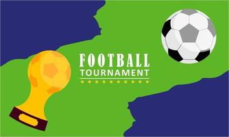 Football tournament illustration vector