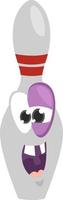 Bowling pin,illustration,vector on white background vector