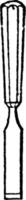 Chisel or Firmer Chisel, vintage illustration. vector