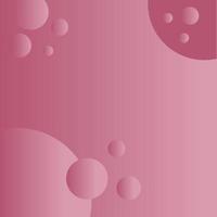 Abstract pink background with volumetric balls vector