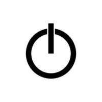 Power Button On Off Switch Sign for Pictogram, Art Illustration, Logo, Apps, Website or Graphic Design Element. Vector Illustration