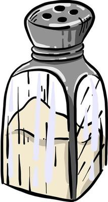 Salt, illustration, vector on white background