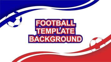 Abstract football template background on the theme of France flag vector illustration